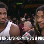 JJJ & Ja Morant react to Lakers' W, praise HC Taylor Jenkins | NBA on ESPN