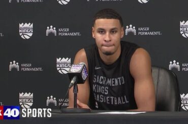 Keegan Murray on his double-double performance to help lift Kings over Raptors 135-130