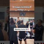 The Spurs wished Wemby a happy birthday 🎊 (via @spurs/TT) #shorts
