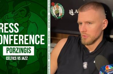 Kristaps Porzingis on Celtics BLOWOUT vs Jazz | Postgame Interview 1/5/24