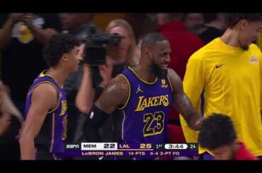 LeBron James Hits 4 Three's In the 1st! 👑🔥 | January 5, 2024