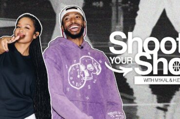 Mikal Bridges and H.E.R. talk ball and life while shooting hoops | Shoot Your Shot