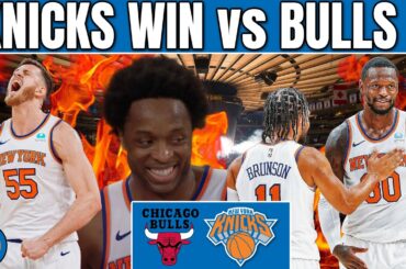 KNICKS WIN! New York Knicks WIN vs Chicago Bulls - Julius Randle & Jalen Brunson 🔥