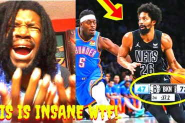 NETS VS THUNDER REACTION 2024 BROOKLYN NETS VS OKLAHOMA CITY THUNDER HIGHLIGHTS REACTION 2024