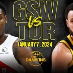Golden State Warriors vs Toronto Raptors Full Game Highlights | January 7, 2024 | FreeDawkins