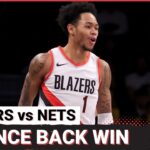 Portland Trail Blazers Get a Much Needed Bounce Back Win Over the Brooklyn Nets