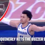 Jahvon Quinerly hits a BUZZER BEATER for Memphis AGAIN 🤯 | ESPN College Basketball