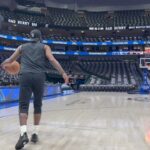 Mavs' Kyrie Irving Ball Handling Warmup