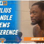 Julius Randle's reaction the Knicks' 128-92 victory over the 76ers | SNY