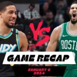 Boston Celtics vs Indiana Pacers - Game Recap - January 6, 2023-24 NBA Season