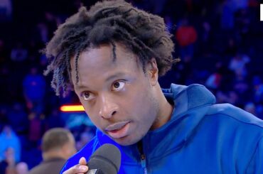 OG Anunoby on Knicks Fans Chanting His Name: "It was really cool."