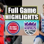Detroit Pistons vs Sacramento Kings FULLL Highlights | January 9, 2024