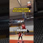 Jugando contra jugadores de 2,05m Profesionales 😳🔝#baloncesto #basketball #basquet