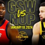Golden State Warriors vs New Orleans Pelicans Full Game Highlights | January 10, 2024 | FreeDawkins