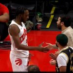 Immanuel Quickley Dapping Fans after the AND-1 | RAPTORS vs CAVS