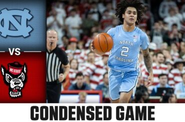 North Carolina vs. NC State Condensed Game | 2023-24 ACC Men’s Basketball
