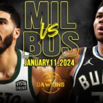 Milwaukee Bucks vs Boston Celtics Full Game Highlights | January 11, 2024 | FreeDawkins
