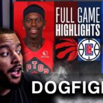 YOUNG DOGS SCRAPPING!! Los Angeles Clippers vs Toronto Raptors Full Game Highlights REACTION