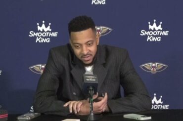 CJ McCollum on starting off hot | Pelicans at Warriors Postgame 1/10/24