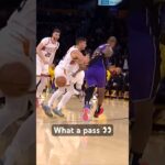 LeBron finds DLO with SWEET behind the back dime 👀 | #Shorts