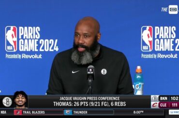 Jacque Vaughn recaps Nets' effort in loss to Cavs