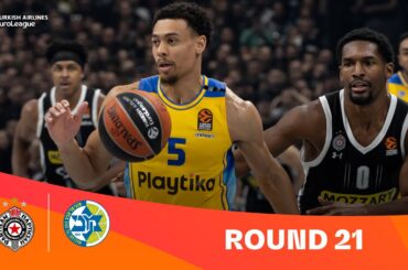 Partizan-Maccabi| Round 21 Highlights | 2023-24 Turkish Airlines EuroLeague
