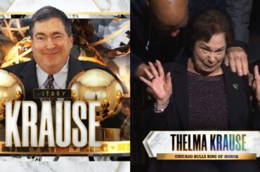Jerry Krause's wife in tears as Bulls fans boo him during Ring of Honor night