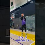 LeBron vs AD in shooting competition after Lakers practice