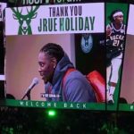 Jrue Holiday Bucks Video Tribute During RETURN with Celtics