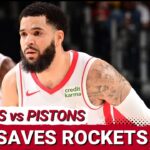 Fred VanVleet & Jabari Smith Jr. CLUTCH Play As Houston Rockets Survive Detroit Pistons For Ugly Win