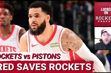 Fred VanVleet & Jabari Smith Jr. CLUTCH Play As Houston Rockets Survive Detroit Pistons For Ugly Win