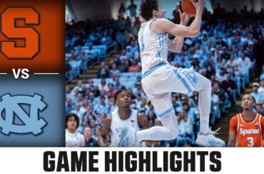 Syracuse vs. North Carolina Game Highlights | 2023-24 ACC Men’s Basketball