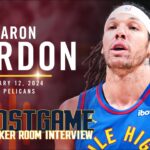Aaron Gordon Post Game Locker Room Interview vs. Pelicans 🎙