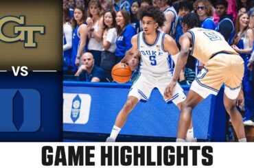 Georgia Tech vs. Duke Game Highlights | 2023-24 ACC Men’s Basketball