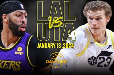 Los Angeles Lakers vs Utah Jazz Full Game Highlights | January 13, 2024 | FreeDawkins