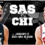 San Antonio Spurs vs Chicago Bulls Full Game Highlights | Jan 13 | 2024 NBA Season