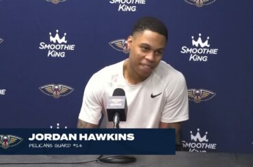 Jordan Hawkins talks his performance | Pelicans-Mavericks Postgame Interview 1/13/2024