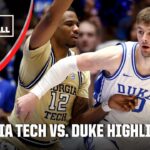 Georgia Tech Yellow Jackets vs. Duke Blue Devils | Full Game Highlights