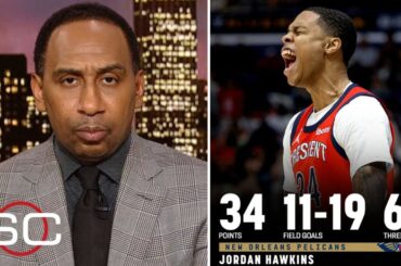 ESPN reacts to Jordan Hawkins scores 34 pts to lead Pelicans past Mavericks 118-108; Irving: 33 Pts