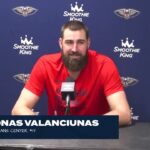 Jonas Valanciunas on road win, Jordan Hawkins | Pelicans-Mavericks Postgame Interview 1/13/2024