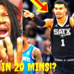 HORNETS VS SPURS REACTION 2024 CHARLOTTE HORNETS VS SAN ANTONIO SPURS HIGHLIGHTS REACTION 2024