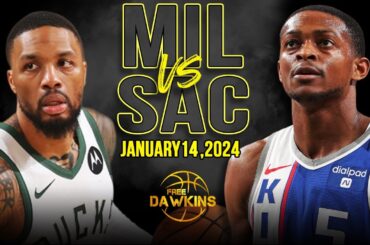 Milwaukee Bucks vs Sacramento Kings Full Game Highlights | January 14, 2024 | FreeDawkins