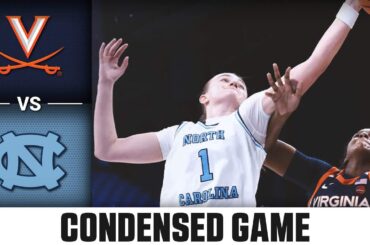 Virginia vs. North Carolina Condensed Game | 2023-24 ACC Women’s Basketball