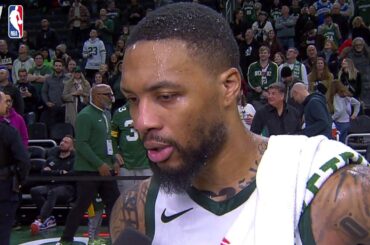 Damian Lillard talks GAME-WINNER vs Kings, Postgame Interview 🎤