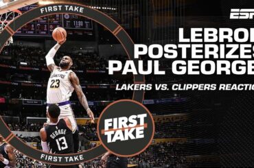 LeBron POSTERIZES Paul George! 💥 Stephen A. says he's seen better 👀 | First Take