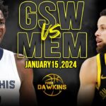 Golden State Warriors vs Memphis Grizzlies Full Game Highlights | January 15, 2024 | FreeDawkins