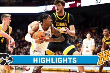 Iowa at Minnesota | Highlights | Big Ten Basketball | Jan. 15, 2024