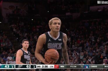 Jeremy Sochan 13 pts 6 reb 4 ast vs Charlotte Hornets | 2024-01-12