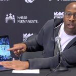 Mike Brown uses laptop to defend ejection outburst, lays into officiating | NBA on ESPN