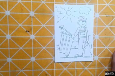 Vẽ Thủ Công | Hướng Dẫn Các Bạn Vẽ Đồ Vật Thật Đơn Giản:CHÚ LAO CÔNG